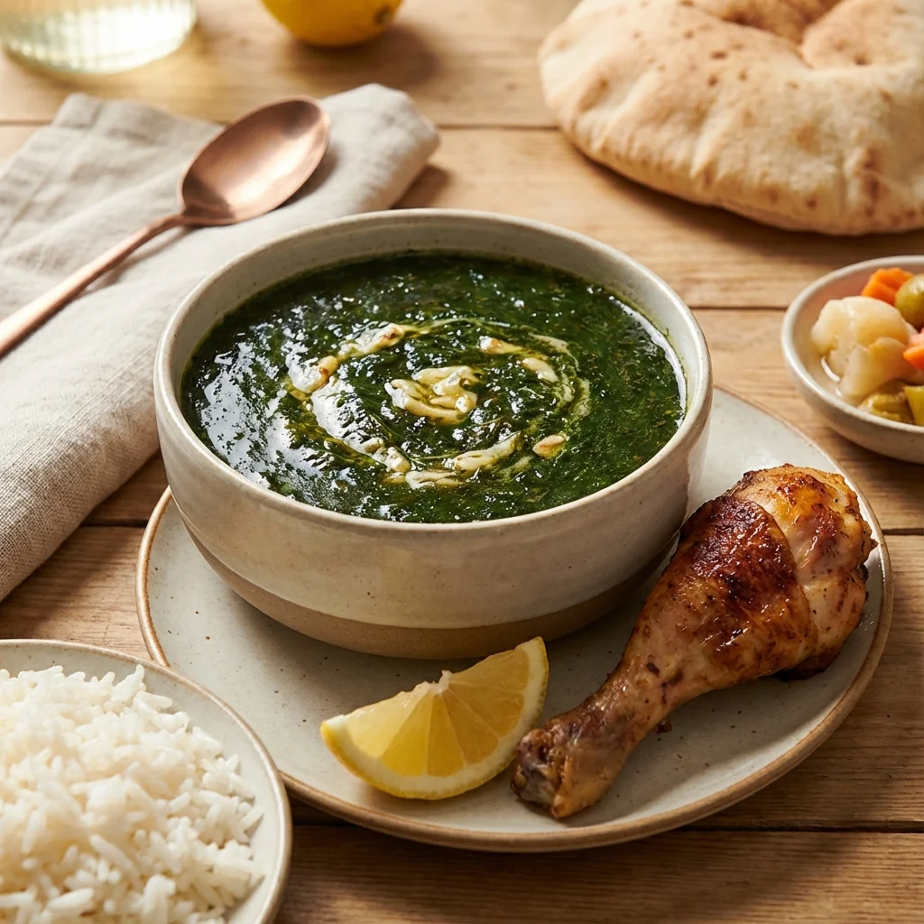 Molokhia - Green Jute Leaf Stew